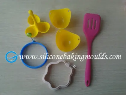 6pcs Silicone egg cooking tools set, silicone kitchen tools set