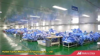 Sterile Blue Surgical Gown for Surgeons with ISO Certification