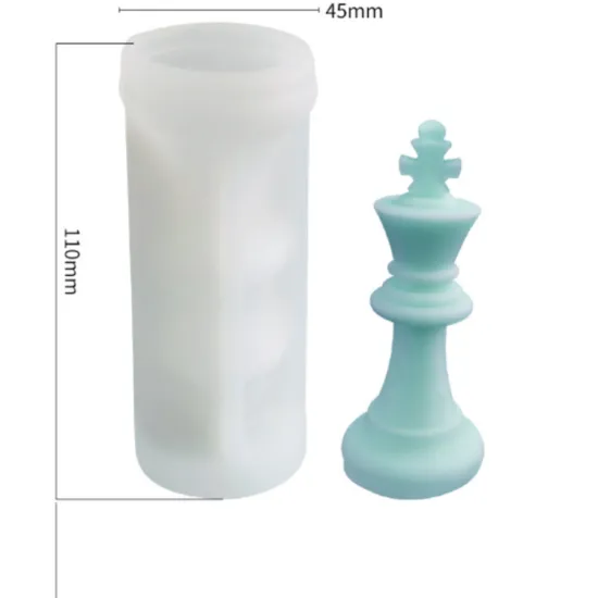 Creative Chess Shape Silicone Mould for Candle, Soap, and Cake Decorating