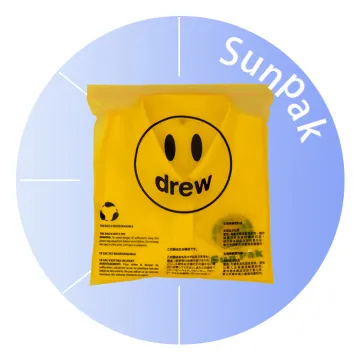 clear recycled clothing packaging colorful zip lock bag