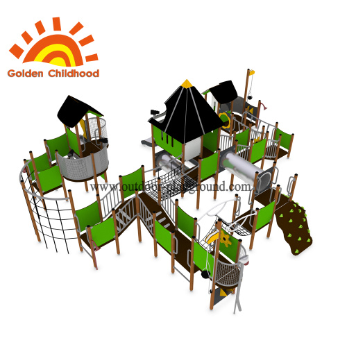 Outdoor Playground Green Play Equipment