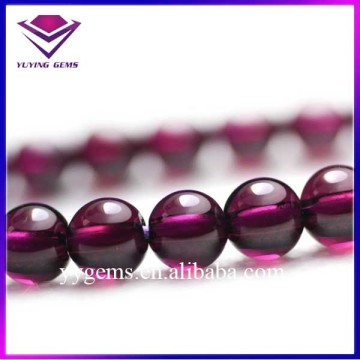 Top Quality Semi Precious Gemstone Natural Purple Garnet Stone Round Beads Bracelet