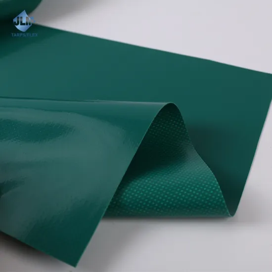 Waterproof Green PVC Coated Canvas Tarpaulin: 420gsm, 10x10m Truck Cover Material