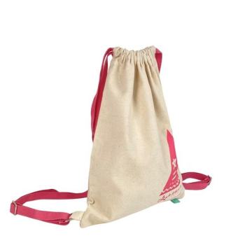 Cute Nylon Drawstring Backpack Bag