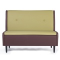 Modern PU Leather Fabric Restaurant Sofa Wood Booth