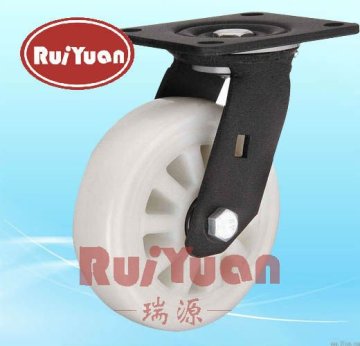 Heavy duty swivel casters with high load nylon wheel