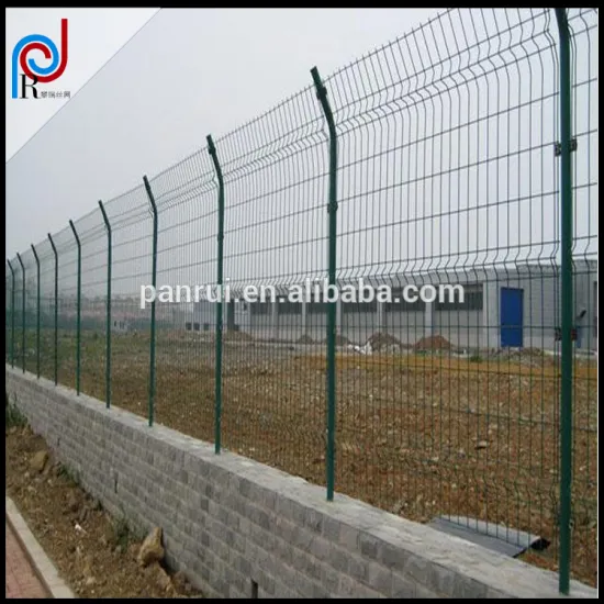 panrui2016 V-fold welded wire mesh fence, 3d curvedfence, PVC coated garden fence