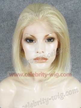 Blonde Straight Chic Short Synthetic Lace Front Wig