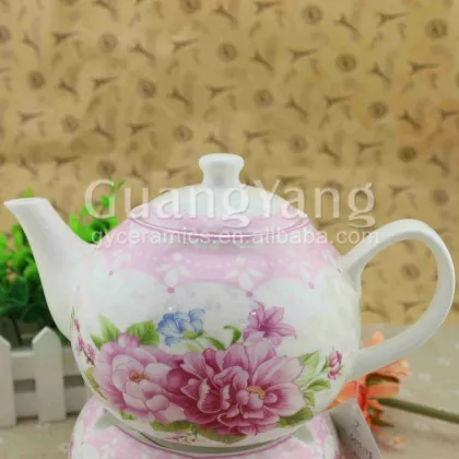 Customized Logo Pottery Enamel Teapot
