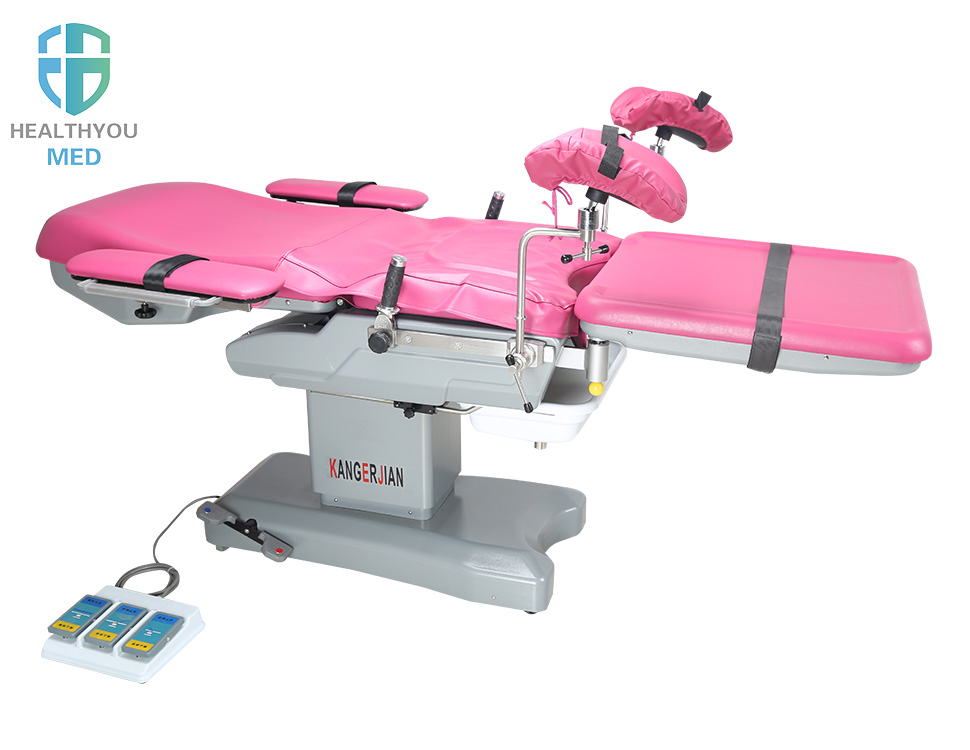 Electric operating gynecological examination table