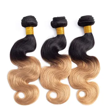 Hot Sale Raw 12A Virgin Human Hair 28 Inch Wavy Ombre Honey Malaysian Wholesale Indian Virgin Vendors Body Wave Hair Sample 3Pcs