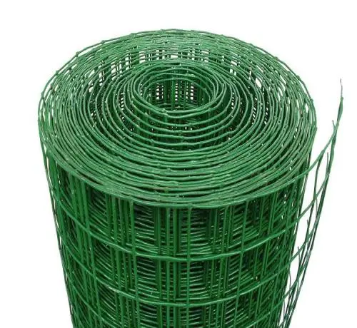 Green PVC Coated Welded Wire Mesh Roll for Chicken Cages