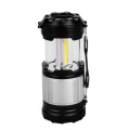 Portable outdoor camping lantern with LED torch flashlight