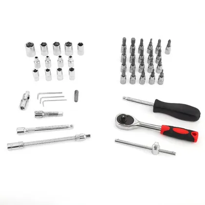 Professional Mechanic's Tool Set: Including Ratchet Wrenches, Socket Wrenches, Spanners, and More