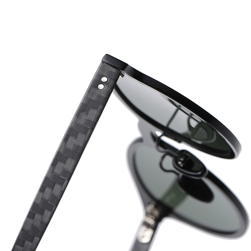 Round Shape Carbon Fiber Shades Sunglasses