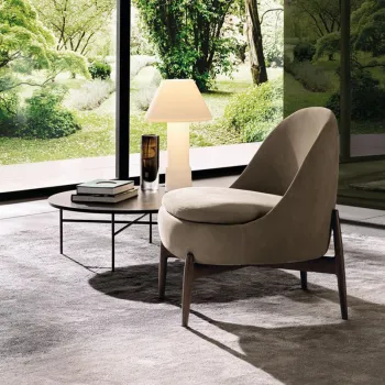 Modern Italian Leather Armchair