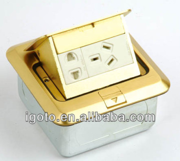 CCC IS09001 floor socket 1 gang sockt+3 pin socket