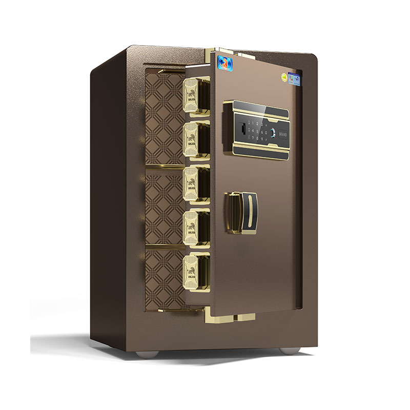 Tiger Safes Classic Series-Brown 60 cm High Fingerabdruck Lock