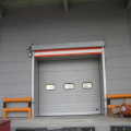 Large storage room stainless steel industrial sectional door