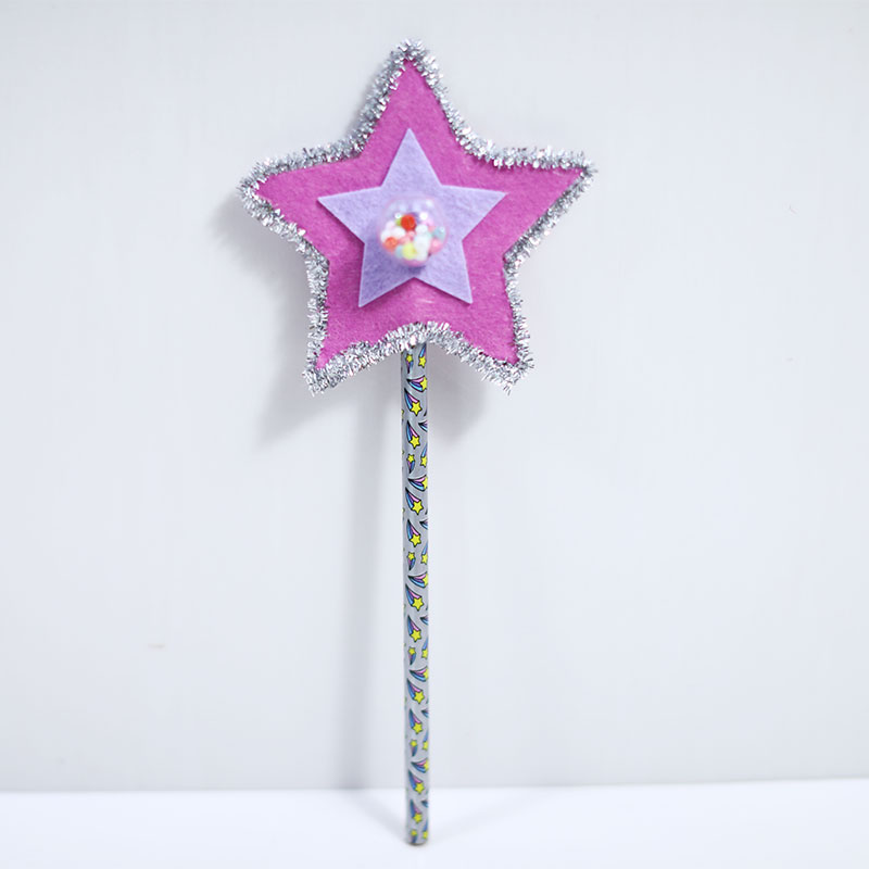 Girl magic wand promotional gift pencil