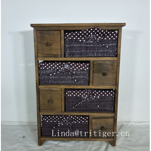 Country Style High Quality Blue Solid wood Cabinet