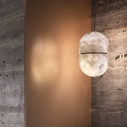 Factory Price Alabaster YUM Chandelier Brass Lamps