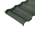 Black green milano metal stone coated roofing