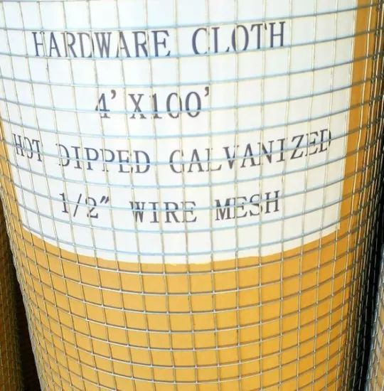 1/2 Galvanized Welded Wire Hardware Cloth Animal Fence