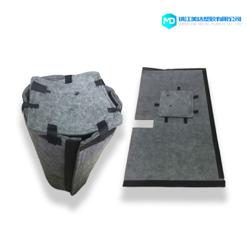 Heavy rubber layer composite PET felt compressor sound