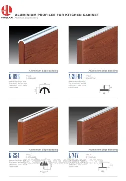 Factory price aluminum edge banding for Kitchen Cabinet