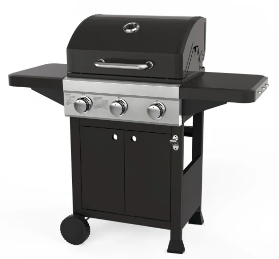 Outdoor BBQ 3 Burner Propane Gas Grill for Barbecue Cooking