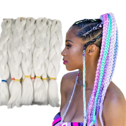 New Arrive 24inch 100g 100% Glowing Synthetic Jumbo Braids Shining Hair In The Darkness