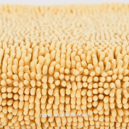 Chenille shaggy door rug