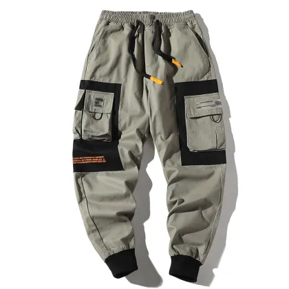 Harem pants cotton cargo pants for men