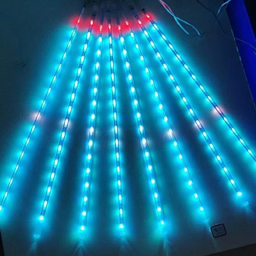 Outdoor Landscape Meteor Shower Lights - 10 Tube Waterproof LED Christmas Snowfall Effects