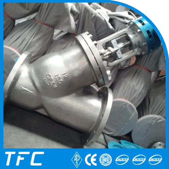 stainless steel Y type globe valve