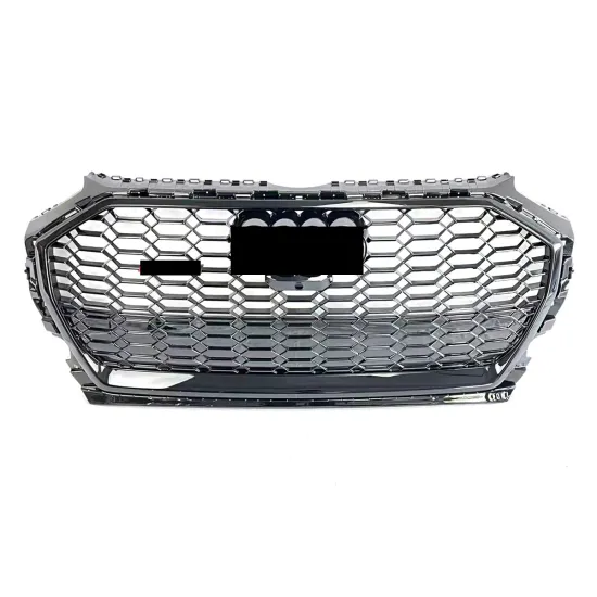 Auto Q7 ABS Material Grille Gloss Black Silver for Audi Q5 2020-2023 Facelift RSQ5