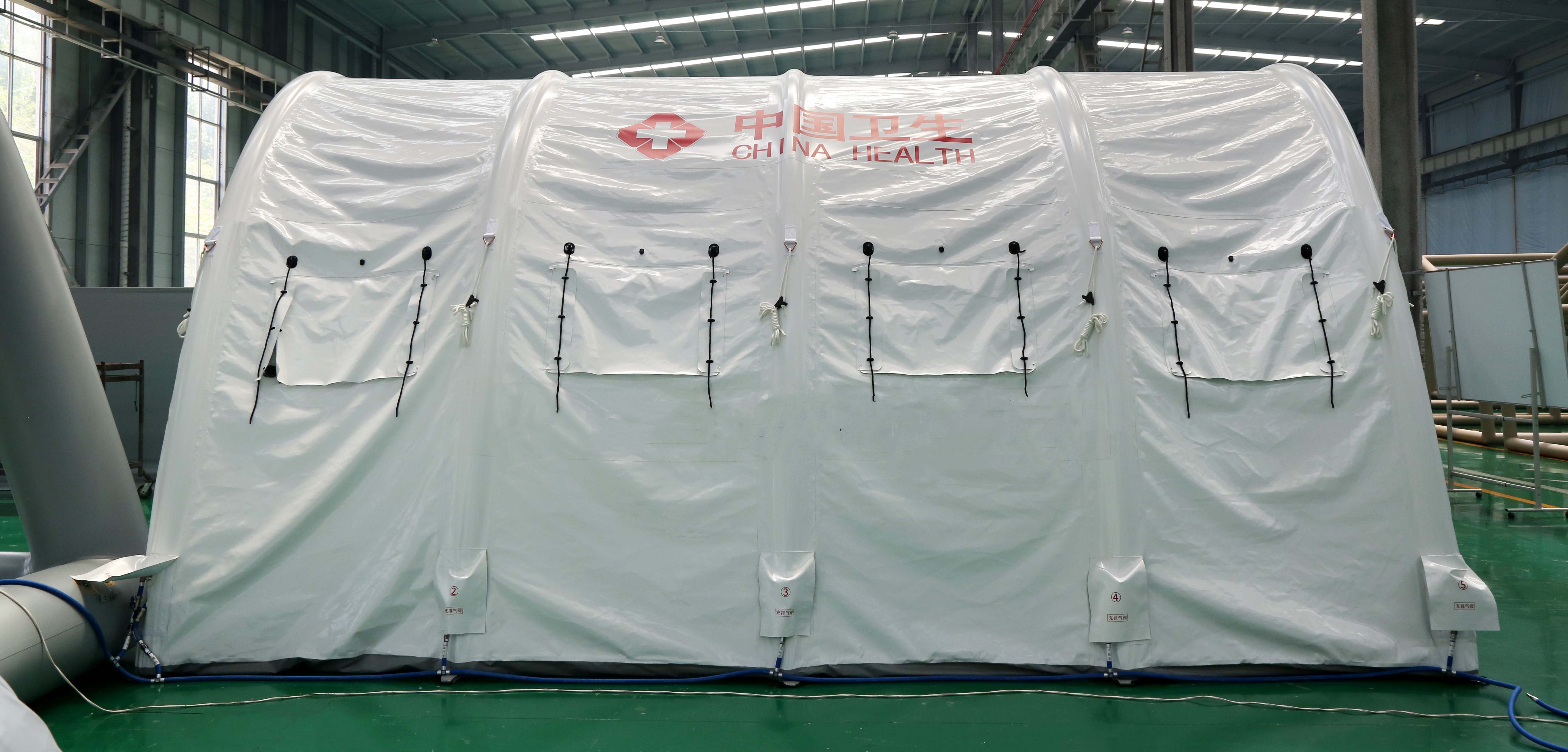 Tenda inflável de PVC branco HP