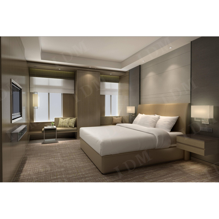 Projeto de hotel de luxo móveis de quarto de cama modernos