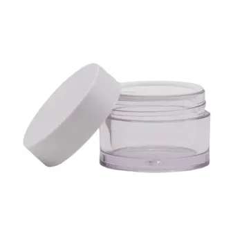 Plastic Cream Jar Transparent PETG Cosmetic Containers 30g