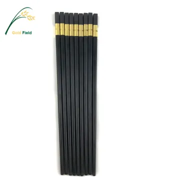 Personalized Black Reusable Durable Metal Chopsticks