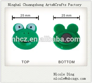 Frog Office magnet Button