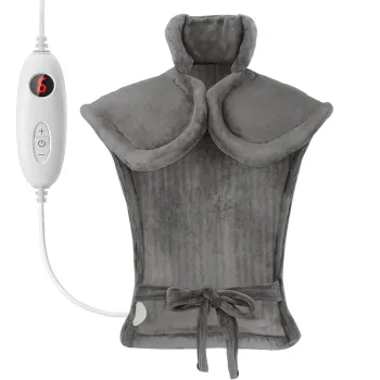 6 Heat Settings LED Display Big Heating Pad for Shoulder and Back