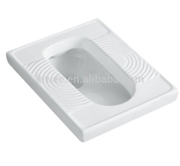 standard squatting pan toilet size