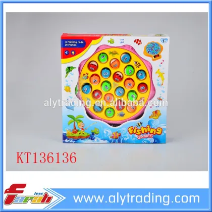2016 Plastic toys electric fishing set B/O fishing game toys for children