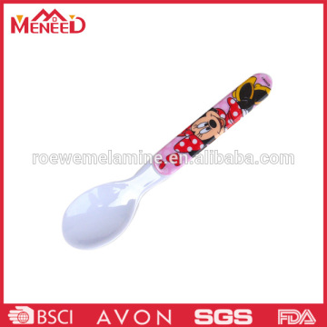 Can pass food contact tset melamine plstic non-toxic baby spoon