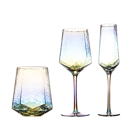 Wholesale Vintage Crystal Stemmed Wine Glasses for Red and White Wine