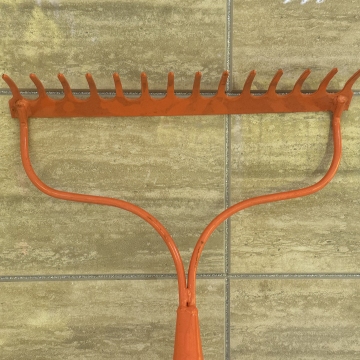Long Monterne Leaf Grabber Rake لتسوية العشب والأعشاب الضارة