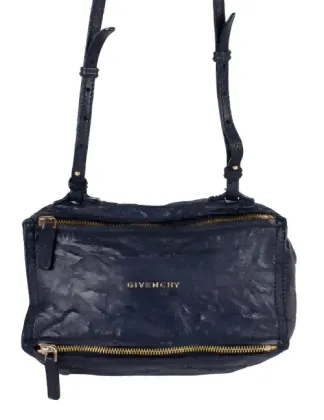 Deep Sea Blue Distressed Multi-Pocket Handbag