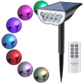 Ground Plug Installation 9LEDs Solar Lawn Lamp